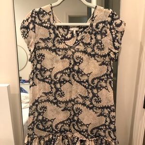 Joie Sheer Paisley Shell Dress - Size M